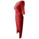 thumbnail image 5 of Moda mujer verano moda sexy sólido un hombro plisado Split Tenedor vestido Fridja  yut6604, 5 of 6