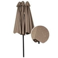 thumbnail image 4 of Topbuy 15'Patio Umbrella Double-Sided Outdoor Shade Offset Tan, 4 of 10