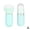 blue, variant on Retractable Kabuki Brush for Travel, Soft Bristles Powder Foundation Blush Makeup Tool
