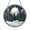 Acrylic 3.5 Inch, variant on Snowy Pines Stained Glass Style Suncatcher Window Hanging Decor, Round Evergreen Trees and Snowfall Glass Window Panel Art, Decorative Winter Scene Window Ornament for Living Room