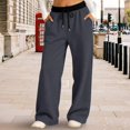 thumbnail image 6 of Grblisyd Girls Oversized Wide Leg Sweatpants Kids Baggy Trousers Drawstring Waist Straight Leg Track Pants, 6 of 6