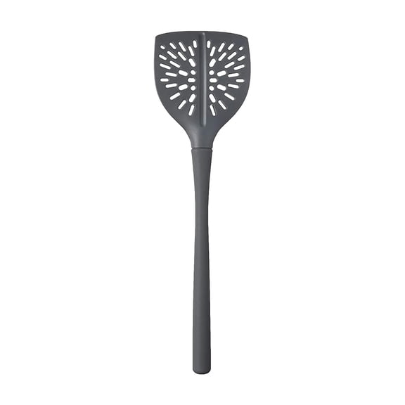 Tovolo Ground Meat Tool with Grease-Draining Perforations and Tapered Edge, Charcoal