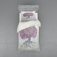 thumbnail image 2 of Ambesonne Tree Bedding Set 4 Pcs, Watercolor Bohemian, Queen, Grey Purple, 2 of 3