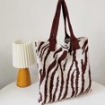 thumbnail image 3 of LinYooLi Sac Fourre-Tout Femme Grande Capacité Tricoté Sac à Main Rayé, 3 of 3