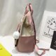 thumbnail image 5 of Sonducket de estilo coreano para mujer, de nailon, con múltiples bolsillos, para libros, para niñas, con colgante, bolso de hombro de gran Mochilas Rosa Sonducket AP018903-01, 5 of 6