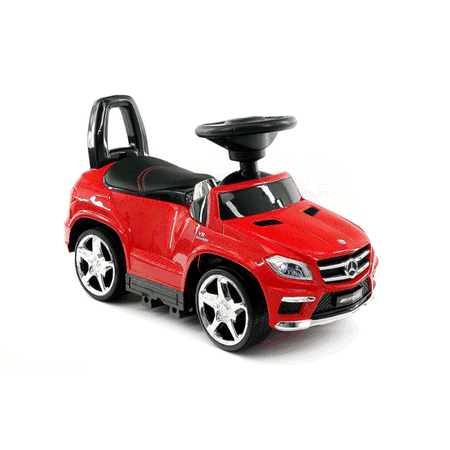 Magic Swing Car - Moderno Kids Ride On Push Car Stroller and Rocking Chair Swing 2019 Luxury Kids Riding Mercedes Benz GL63 Convertible Baby Stroller Toy includes Leather Seat, MP3 Aux Plug in - Red