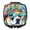 Akita 2450, variant on Carolines Treasures DAC2466SCM 3 x 2.75 in. Border Collie Hippie Dawg Compact Mirror