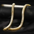 thumbnail image 5 of HH Bling Empire Iced Out Chains for Men,Gold or Silver Diamond Tennis Necklaces,Mens Hip Hop Baguette Tennis Chains 16-30 Inches (Baguette-Gold-20"), 5 of 14