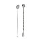 thumbnail image 1 of 1 colocar un agitador de acero inoxidable Coftail Spoon Spoon Swizzle Stick y revuelva cuchara, 1 of 6