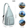 thumbnail image 3 of Waterproof Plaid Hiking Sling Backpack for Women – Lightweight Buffalo Checkered Crossbody Bag with Adjustable Strap, Vintage Chest Bag for Travel, Outdoor & Everyday Use, 3 of 4