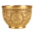 thumbnail image 3 of Abbracc Creative Planter Vase Ornament Basin Statue Decor Floral Holder Handicraft Brass, 3 of 9