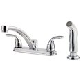 thumbnail image 2 of Pfister 4600243 Delton Two Handle Polished Chrome Kitchen Faucet Side, 2 of 3