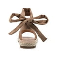 thumbnail image 4 of Journee Womens Emelie Espadrille Flat Sandals, Widths Available, 4 of 10