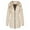 02 Khaki, variant on YueHuiYing Women's Solid Color Zipper Large Pocket Winter Loose Long-Sleeved Hooded Mid-Length Down Jacket