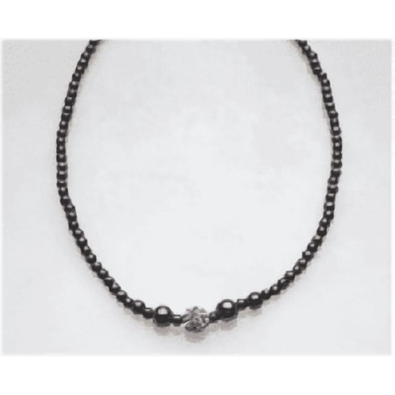 MagneHealth Pink Crystal Ball Magnetic Stretch Necklace, Size 18''