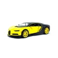 thumbnail image 2 of Diecast Car w/Display Case - Bugatti Chiron, Yellow - Showcasts 34514 - 1/24 Scale Diecast Model Toy Car, 2 of 3
