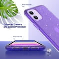 thumbnail image 2 of ULAK iPhone 11 Case, Cute Slim Shockproof Bumper Phone Case for Apple iPhone 11 6.1 inch for Women Girls, Purple Glitter, 2 of 7