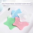 thumbnail image 2 of 2/4/6pcs Starfish Silicone Hair Catchers For Shower, Bathroom Hair Drain Cover Stopper, Bath Hair Catcher, Hair Strainer, Shower Floor Drain Protector With 5 Suction Cups Suit For Bathtub And Kitchen, 2 of 5
