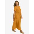 thumbnail image 3 of Jessica London Women's Plus Size Drawstring Maxi Dress, 3 of 4