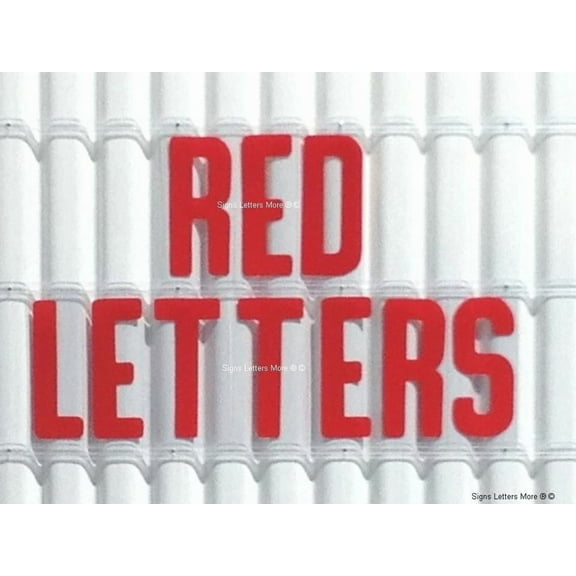 8 Inch Flexible Plastic Outdoor Marquee Sign Red Letters 300 Count
