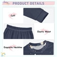 thumbnail image 3 of FORMRS Long Sleeve Top and Pants Pajama Set for Niños 2-Piece Sleepwear, Sizes 18M-8Y, White Planet, 3 of 6