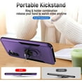 thumbnail image 3 of for Samsung A13 5G case, Galaxy A13 5G case, [Military Grade] with HD Screen Protector Magnetic Ring Kickstand Car Mount Protection Armor Phone Case Cover for Samsung Galaxy A13 5G, Purple, 3 of 15