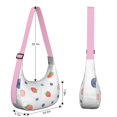 thumbnail image 4 of Crescent Bag for Women Men Trendy Nylon Cross Body Hobo Bag with Adjustable Strap Strawberry Fruit, 4 of 5