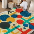 thumbnail image 2 of FCXZI Colorful Pattern Geometric Shapes Flannel Blanket, Lightweight 30*40in, 2 of 7