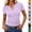 02# Purple, variant on Womens Short Sleeve Ribbed Knit Henley Neck Shirts Slim Fitted Tee Summer Work Vacation Tops, 02# Yellow M