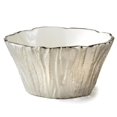 thumbnail image 1 of Leeber 69102 8 in. Tree Bark Porcelain Serving Bowl, Silver, 1 of 1