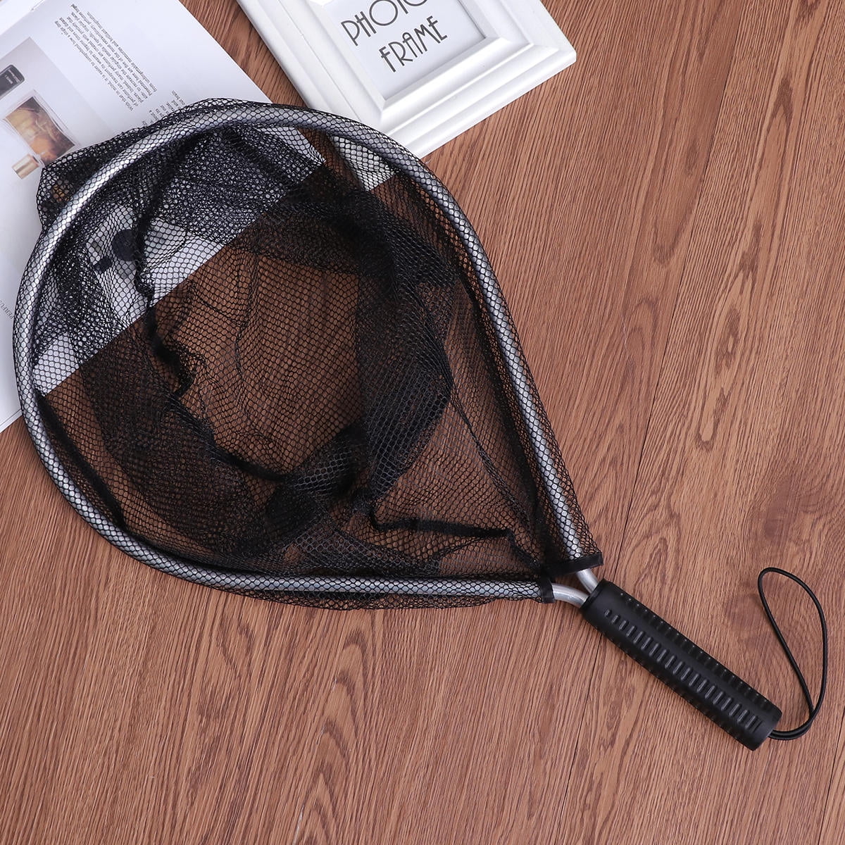 YSNOOWE Fishing Net with Comfortable Handle and Soft Net for Outdoor Pond and Lake Use