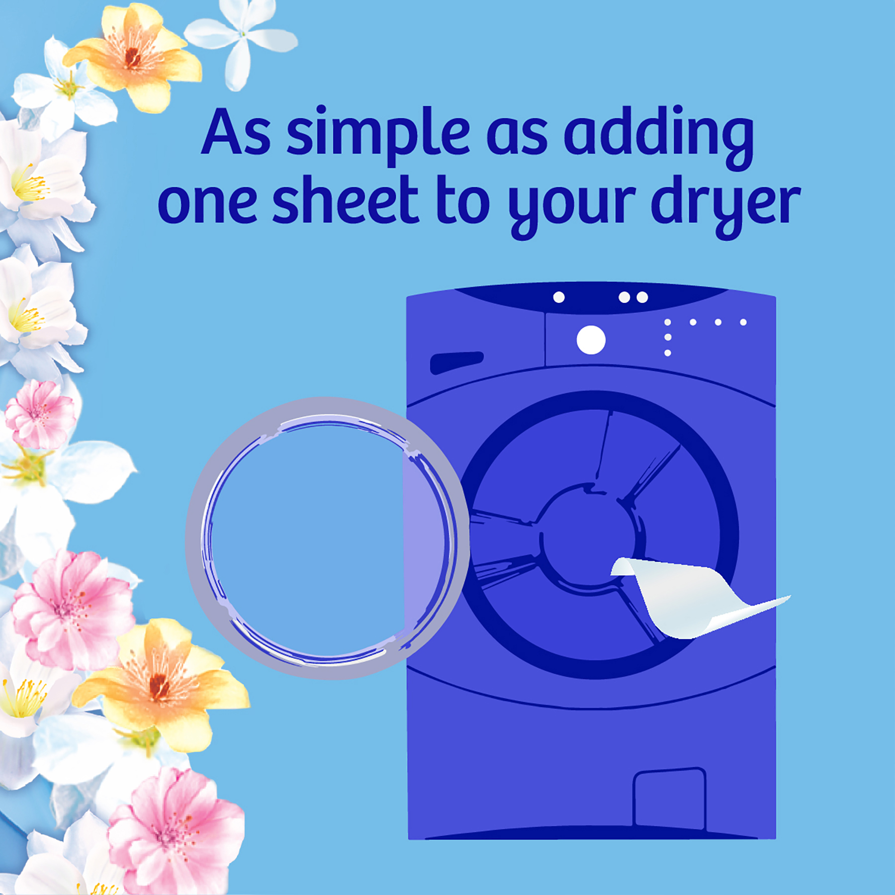 Suavitel Laundry Dryer Sheets, Field Flowers Scent, 80 Ct