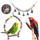 thumbnail image 2 of 12 Paquetes De Juguetes Para Masticar Columpio De Loros De Pájaros - Juguetes De Jaula De Pájaros De Campana Colgante Adecuados,11 Feliz Sencillez, 2 of 5