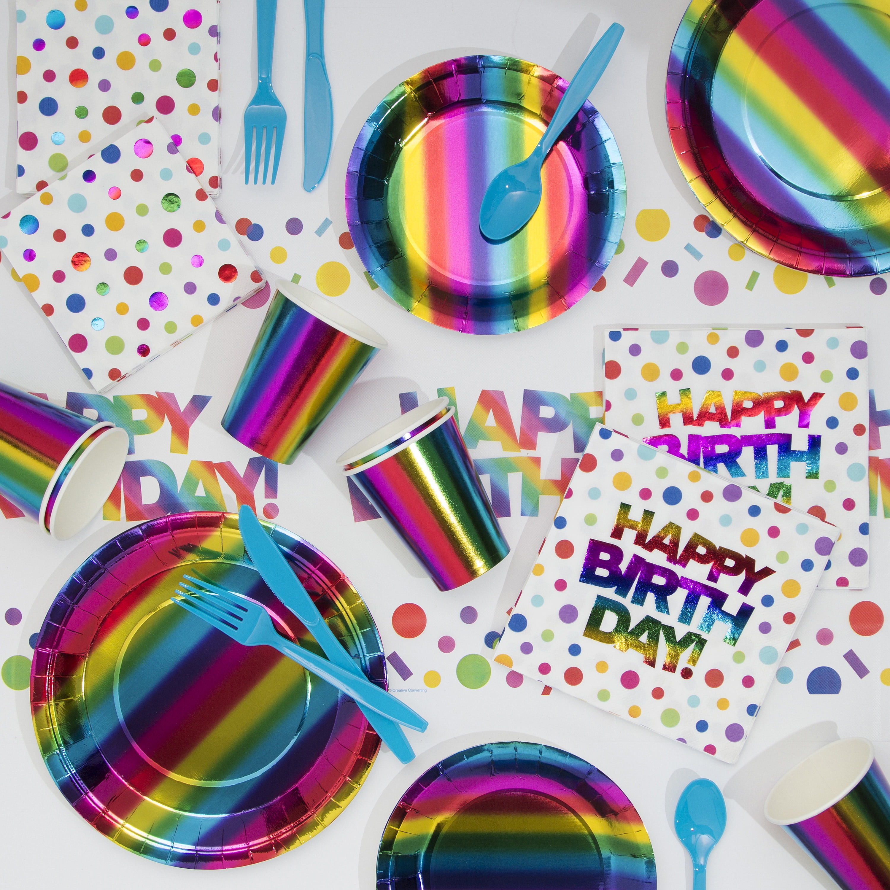 Birthday Express Kits Rainbow Wishes Party Pack for 24 