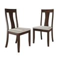 thumbnail image 3 of Castle Place Minimalist Wooden Dining Chair, Set of 2, Brown, 3 of 8