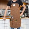 thumbnail image 3 of SHAR Woodworking Aprons with 9 Tool Pockets Durable Canvas Padded Shoulder Straps Adjustable Waist, 3 of 4