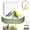 Green-A, variant on Budgie Shower Bath Fountain, Automatic Bird Bath with Pump and Adjustable Flow Valve, Indoor Parrot Shower Tub with Running Water Perch, Double-Row Pipe Non-Slip Design for Parakeet Conure (White)
