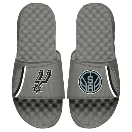 

Men s ISlide Gray San Antonio Spurs Statement Jersey Split Slide Sandals