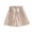 Beige, variant on Girls' Pleated School Shorts with Bow Detail - Cute High Waist Pull-On Skort for Spring Summer Uniform & Casual Daily Wear