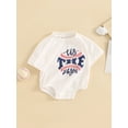 thumbnail image 3 of Suealasg Baby Boys Baseball Romper Short Sleeve Crew Neck Baseball Print Bodysuit Infant Newborn Summer One Piece Clothes, 3 of 7
