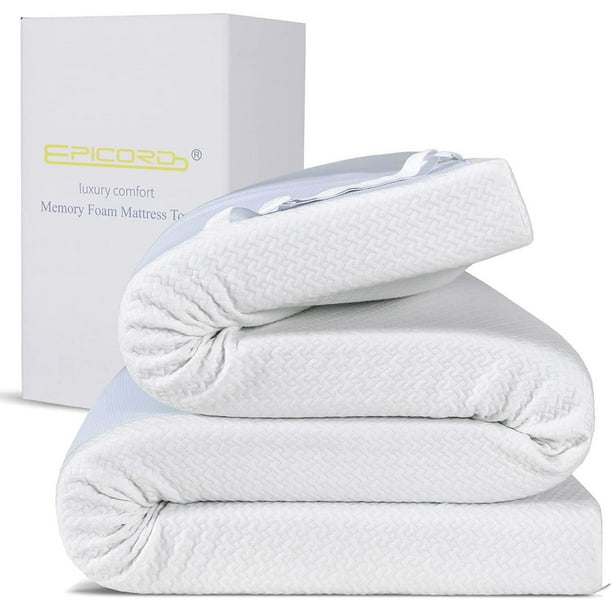 3 Inch Memory Foam Mattress Topper King Size Pressure Relief Cooling