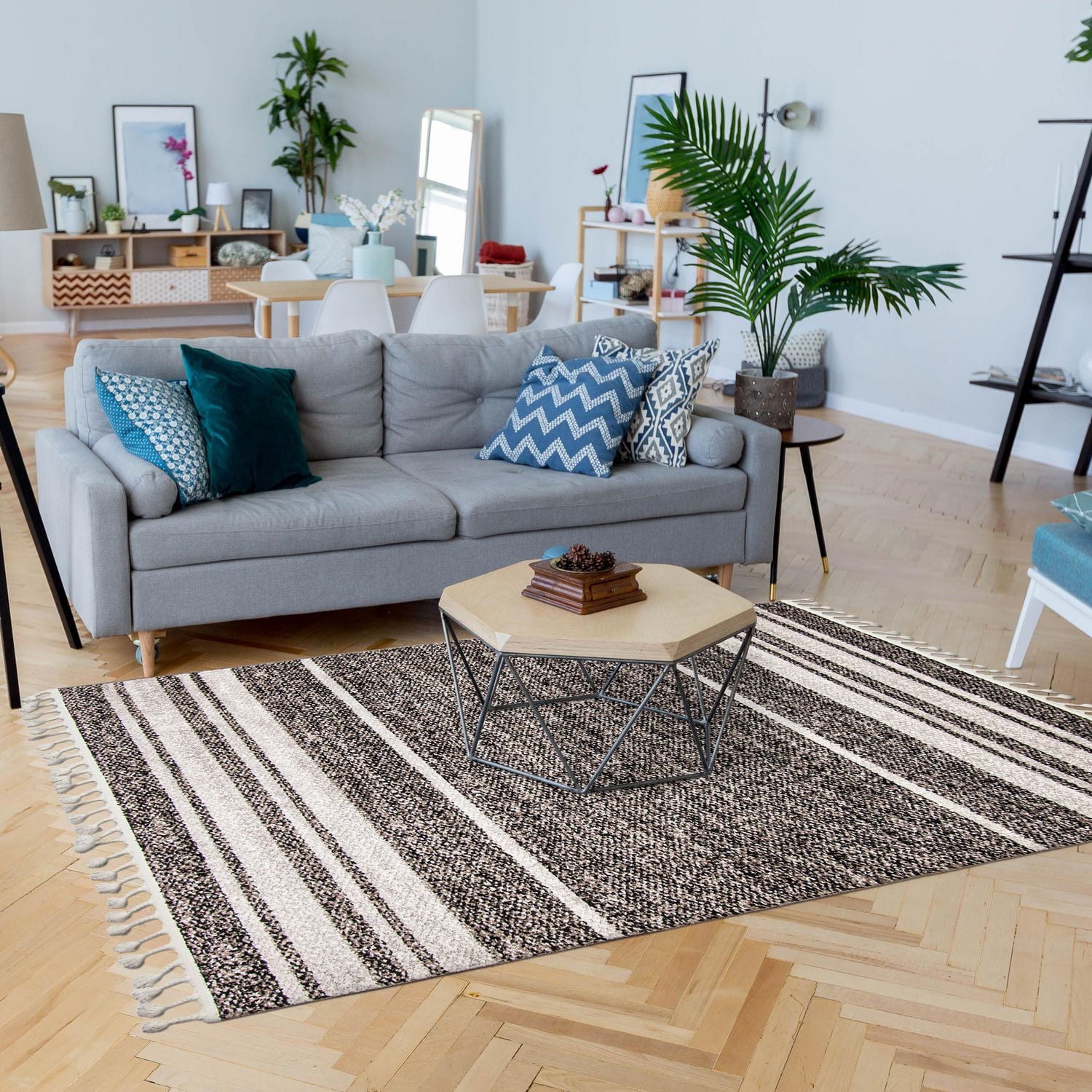 ECARPET Southwestern Rug for Hallway, Kitchen Earth Collection