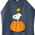 thumbnail image 3 of Peanuts - Snoopy Woodstock Pumpkin - Juniors High Neck Tank Top, 3 of 6