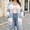 Blue, variant on CaComMARK PI Women's Long Cardigan Sweaters Soft Open Front Oversized Colorblock Sweater with Pocket Gray