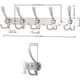thumbnail image 5 of Gancho de Pared Cachorro de Acero Inoxidable de Acero Inoxidable Gancho de Percha Levamdar  WRHS-80-9, 5 of 5