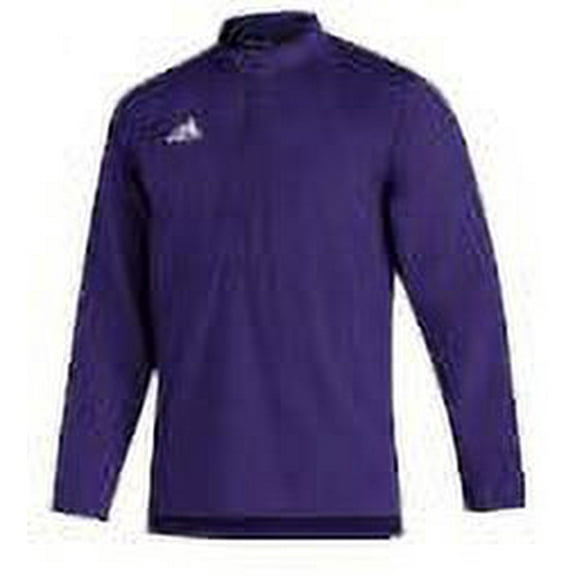 GM1855 Adidas Sideline 21 Long Sleeve 1/4 Zip Purple/White XL