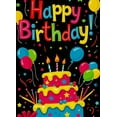 thumbnail image 3 of Colorful Birthday Themed Background Happy Birthday Banner with Cake Balloons and Stars Party Supplies Photography Props Birthday Decoration Decor Backdrop for Party Celebrations, 3 of 7