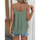 thumbnail image 5 of Top sin mangas para mujer, cuello redondo, dobladillo Irregular, ajuste holgado, tirantes dobles, camiseta sin mangas para mujer para compras diarias, 5 of 5