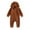 Brown, variant on Wdgfv Girls Romper Jumpsuit Long Sleeve Hooded Zip Up Coverall Outfit for Baby Boy Girl Fall Winter Clothes Beige 0-3 Months