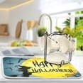 thumbnail image 5 of GZHJMY Halloween Décor Dish Drying Mat - 18 x 24inch- Extra Large Microfiber Dish Drying Mat, Dish Draining Mat, Counter top Mat, Witch Flying on A Broom Moon（531）, 5 of 7